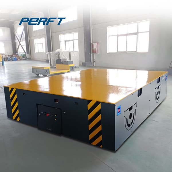 industrial motorized rail cart with pp guardrail 25t